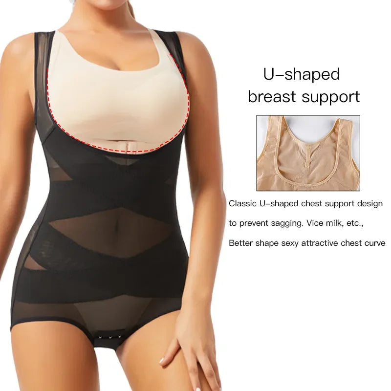 Seamless Mesh Full Body Shaper