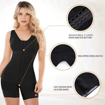 Postpartum Full Body Shaper with Bust Brooches
