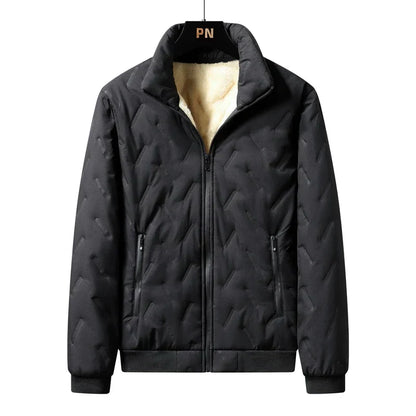 Men's Lambswool Jacket | Warm Thicken Waterproof Coat