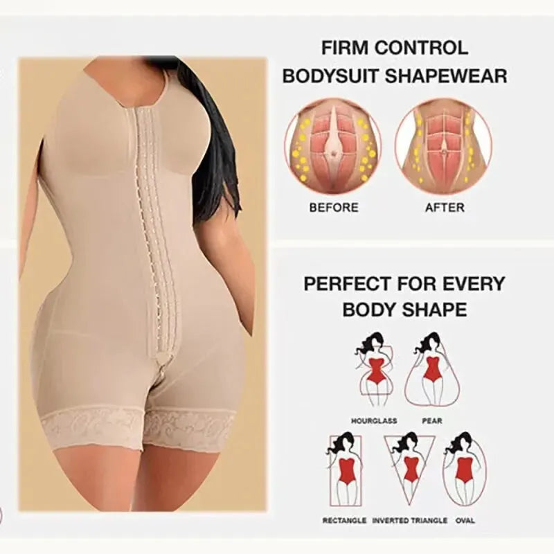 Postpartum Full Body Shaper with Bust Brooches