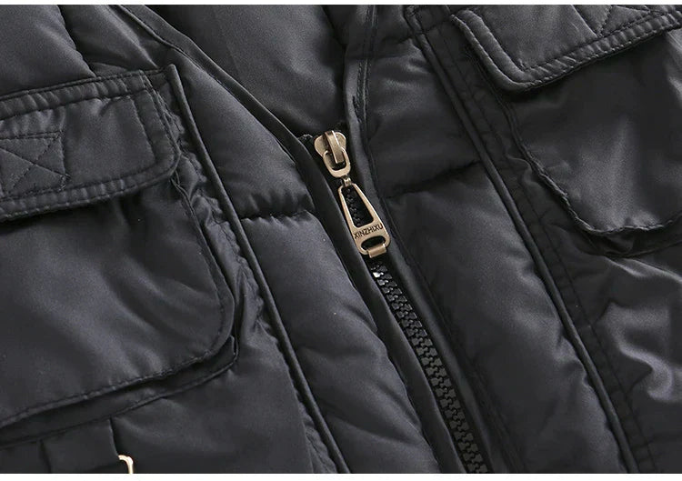 Men's Stand Collar Warm Vest Jacket | Autumn Winter Sleeveless Cardigan