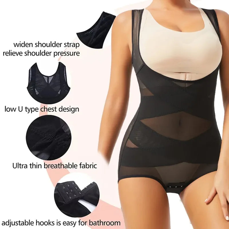 Seamless Mesh Full Body Shaper