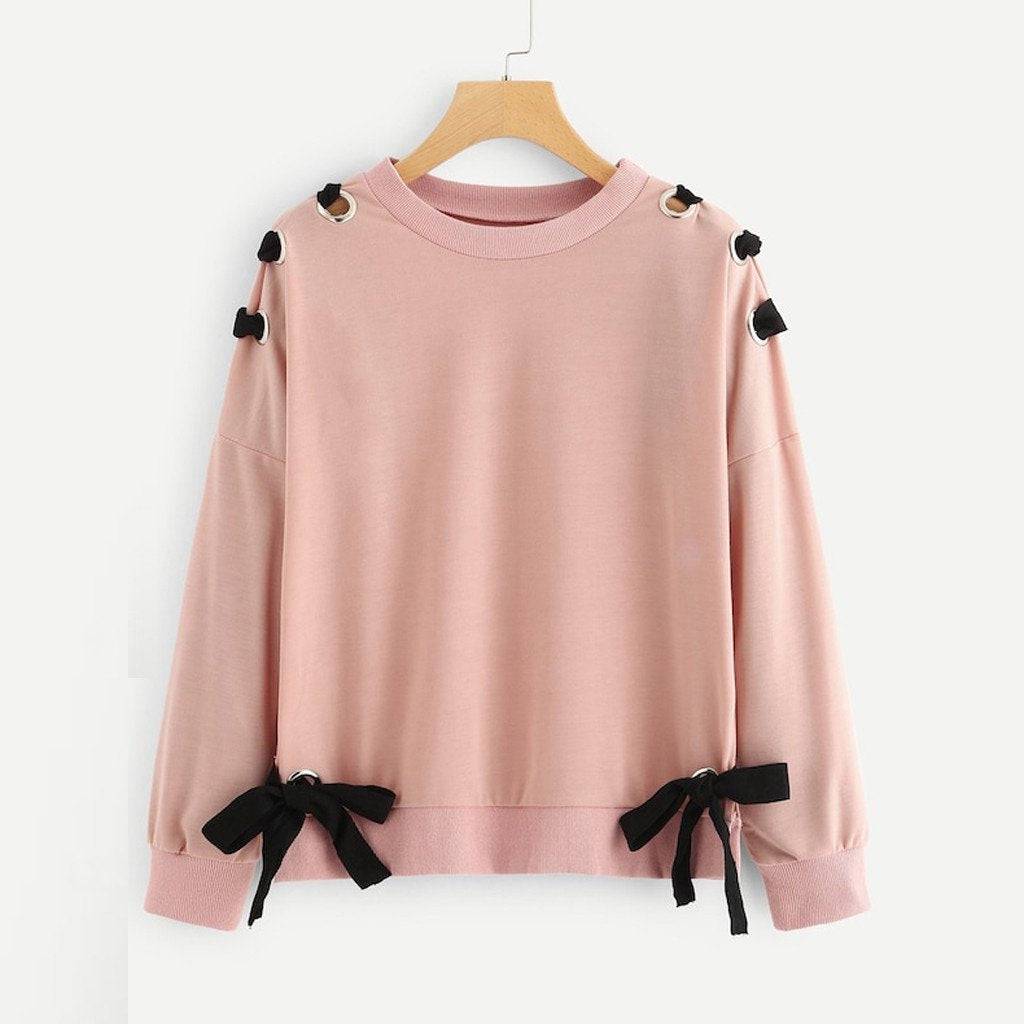 Women's Bow Sweatshirt - ByDivStore