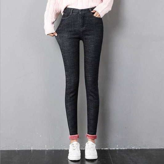 Women's Winter Velvet Warm Skinny Pants - ByDivStore