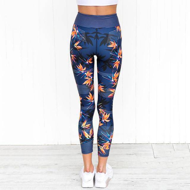 Women's Stripe Printing Yoga Pants - ByDivStore