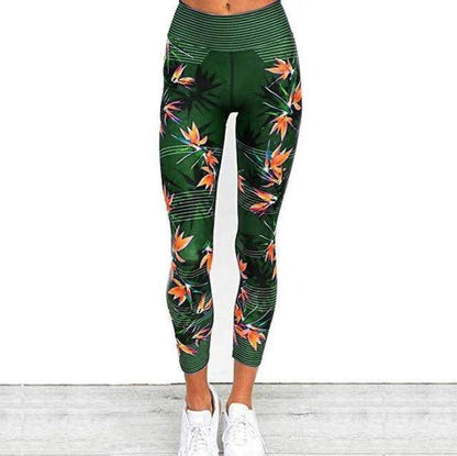 Women's Stripe Printing Yoga Pants - ByDivStore