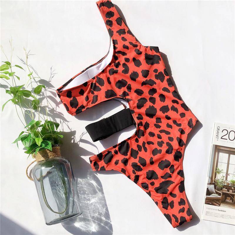 Leopard Print Swimsuit - ByDivStore