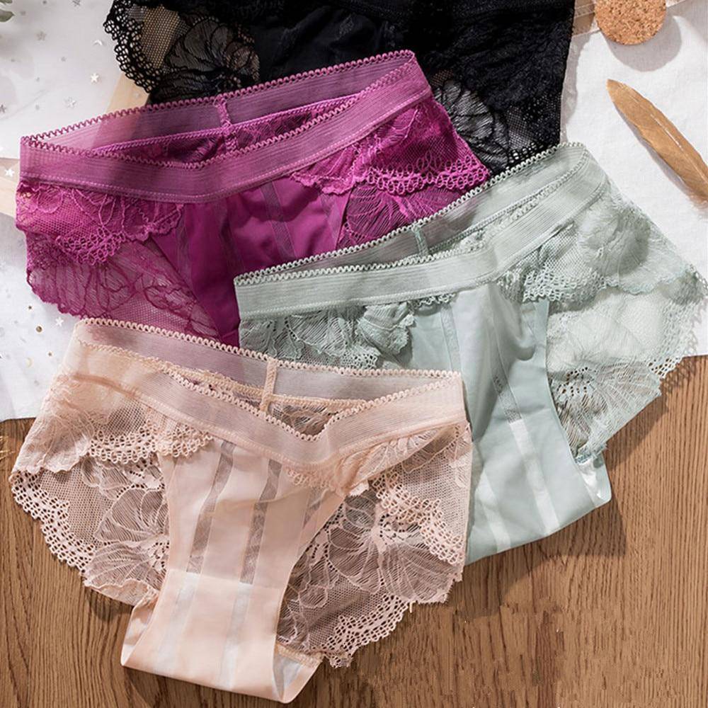 Women's 3Pcs Low-Rise Panties - ByDivStore