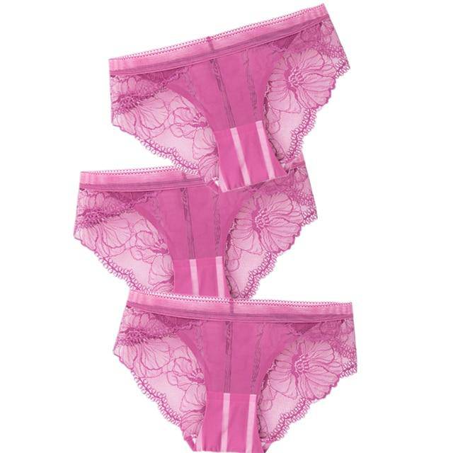 Women's 3Pcs Low-Rise Panties - ByDivStore