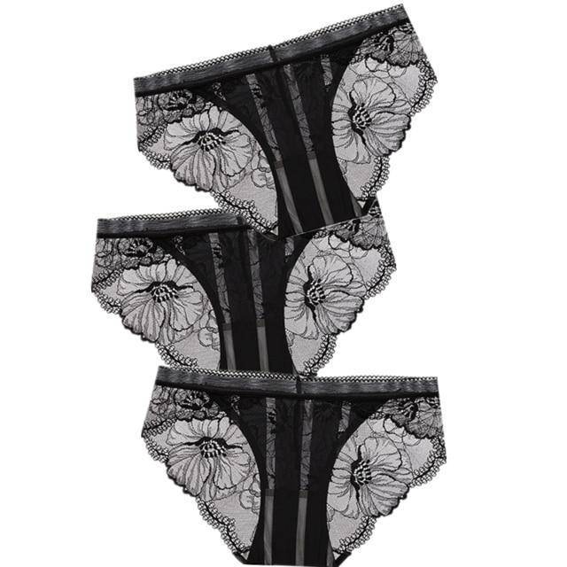 Women's 3Pcs Low-Rise Panties - ByDivStore