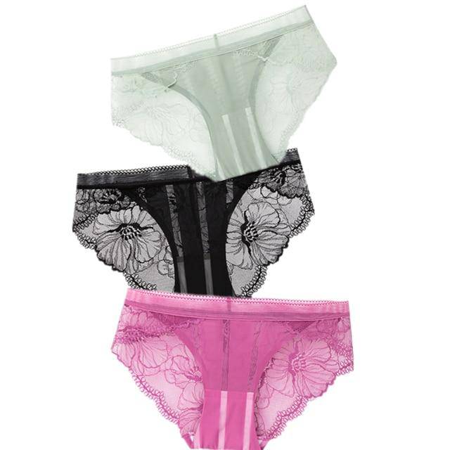 Women's 3Pcs Low-Rise Panties - ByDivStore