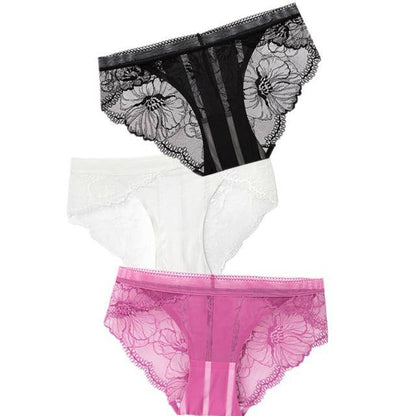 Women's 3Pcs Low-Rise Panties - ByDivStore