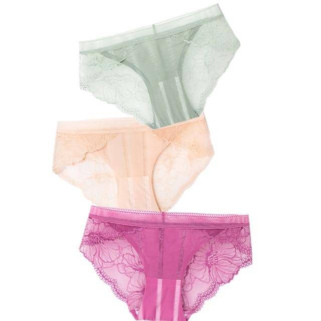 Women's 3Pcs Low-Rise Panties - ByDivStore