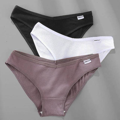 Women's 3Pcs Cotton Plus Size Panties - ByDivStore