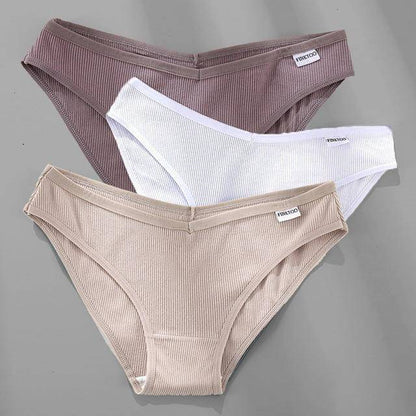 Women's 3Pcs Cotton Plus Size Panties - ByDivStore