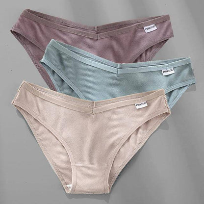 Women's 3Pcs Cotton Plus Size Panties - ByDivStore