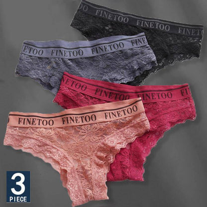 Women's 3Pcs Lace Panties - ByDivStore