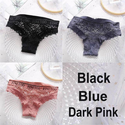 Women's 3Pcs Lace Panties - ByDivStore