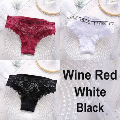 Women's 3Pcs Lace Panties - ByDivStore