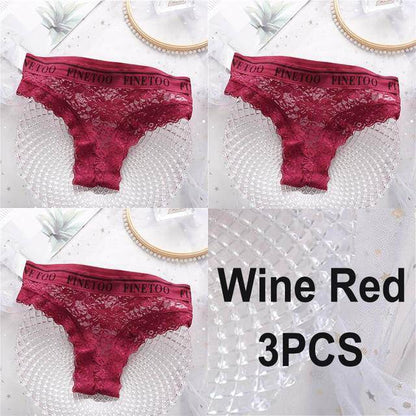 Women's 3Pcs Lace Panties - ByDivStore