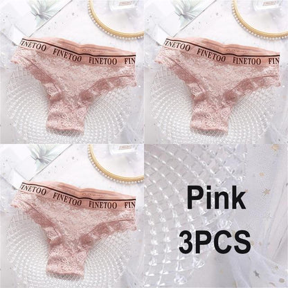 Women's 3Pcs Lace Panties - ByDivStore