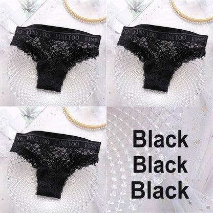 Women's 3Pcs Lace Panties - ByDivStore