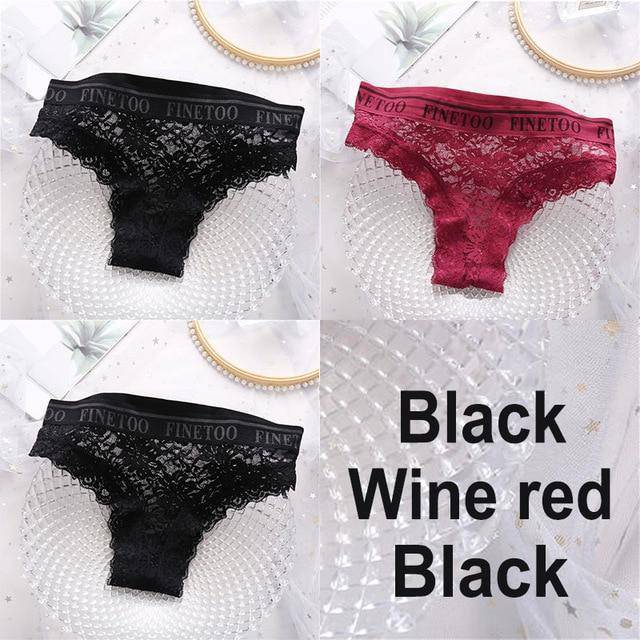 Women's 3Pcs Lace Panties - ByDivStore