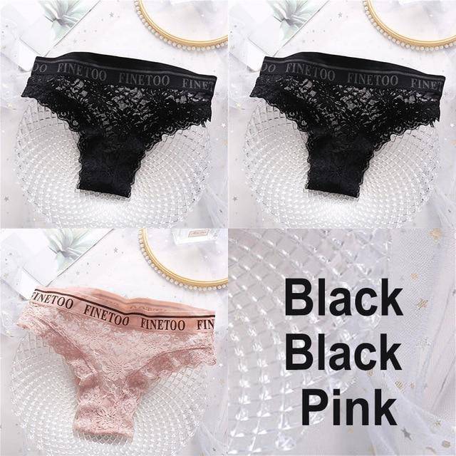 Women's 3Pcs Lace Panties - ByDivStore