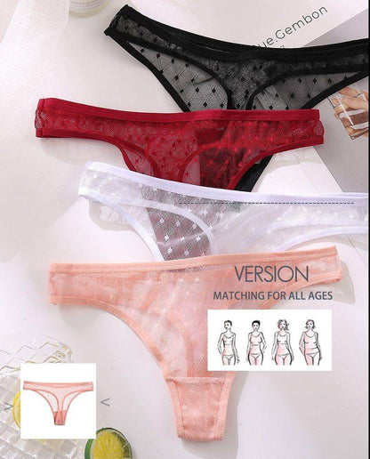 Women's 3Pcs G-String Thong Panties - ByDivStore