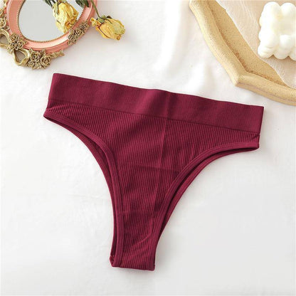 Women's 2Pcs Thong High Waisted Panties - ByDivStore