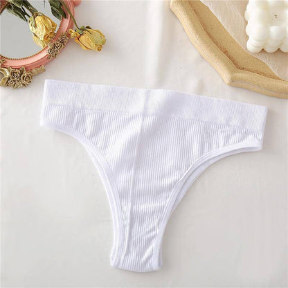 Women's 2Pcs Thong High Waisted Panties - ByDivStore