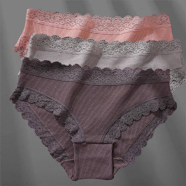 Women's 3Pcs Soft Cotton Panties - ByDivStore