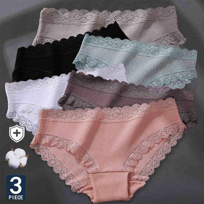 Women's 3Pcs Soft Cotton Panties - ByDivStore