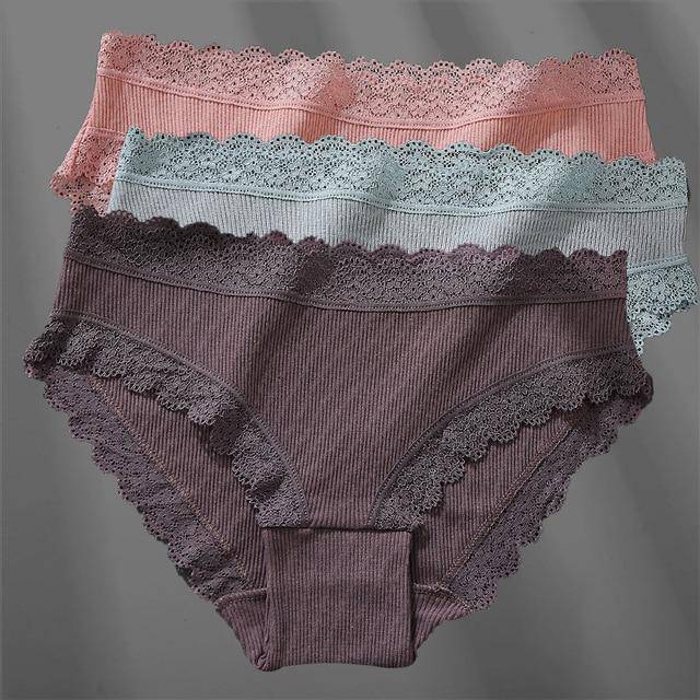 Women's 3Pcs Soft Cotton Panties - ByDivStore