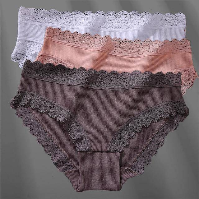 Women's 3Pcs Soft Cotton Panties - ByDivStore