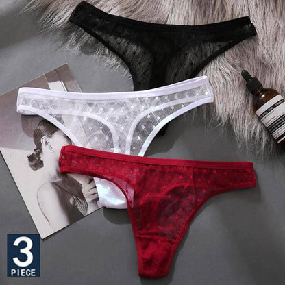 Women's 3Pcs G-String Thong Panties - ByDivStore