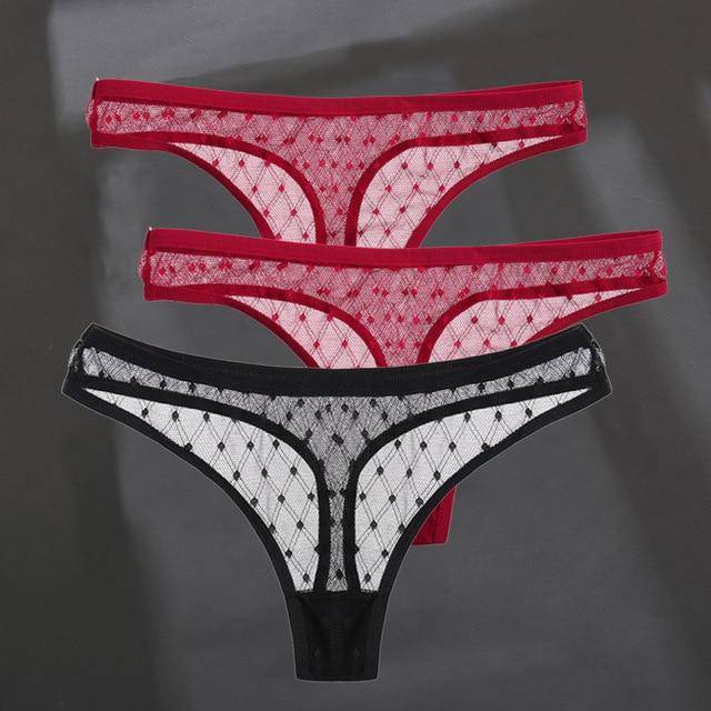 Women's 3Pcs G-String Thong Panties - ByDivStore