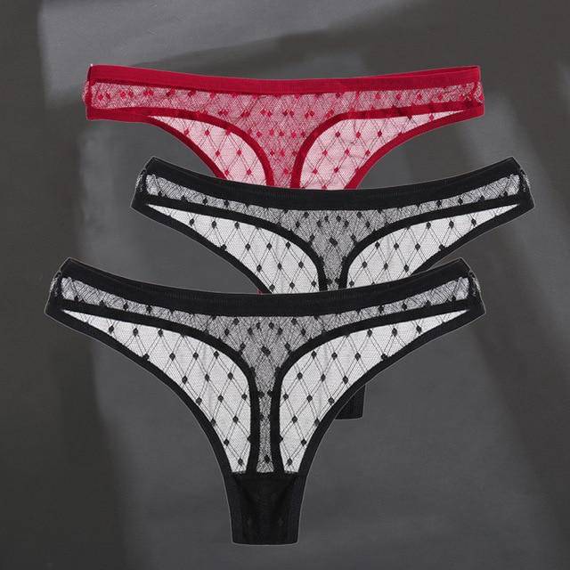 Women's 3Pcs G-String Thong Panties - ByDivStore