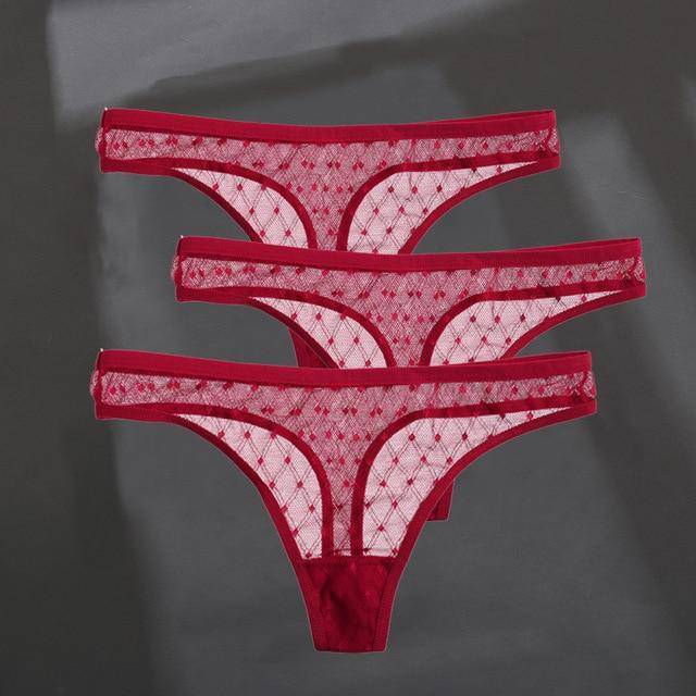 Women's 3Pcs G-String Thong Panties - ByDivStore