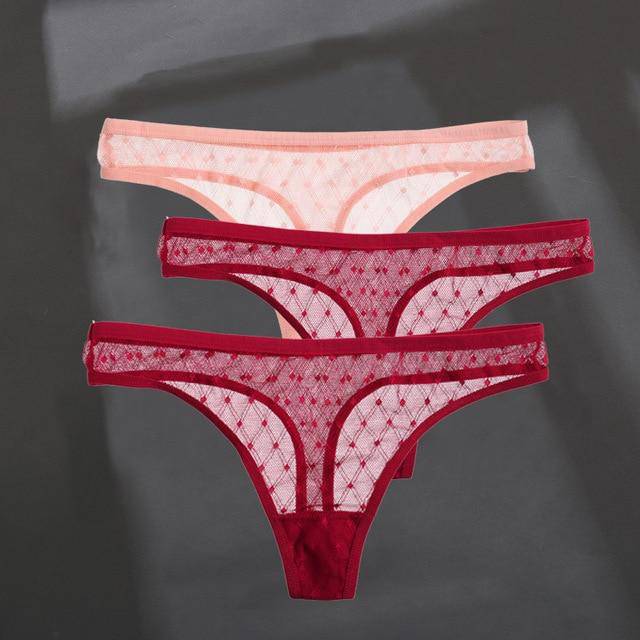 Women's 3Pcs G-String Thong Panties - ByDivStore