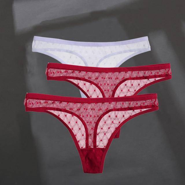 Women's 3Pcs G-String Thong Panties - ByDivStore