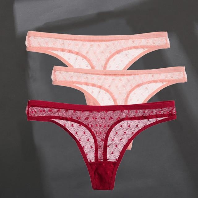 Women's 3Pcs G-String Thong Panties - ByDivStore