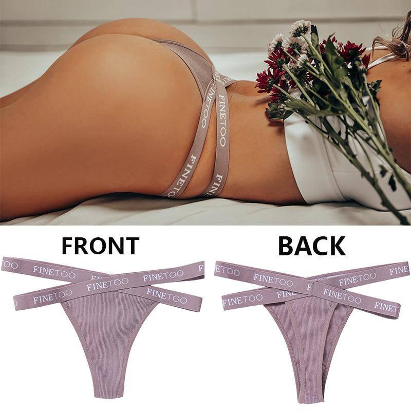 Women's 2Pcs Cross Strap Panties - ByDivStore