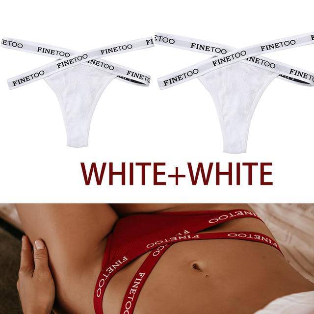 Women's 2Pcs Cross Strap Panties - ByDivStore