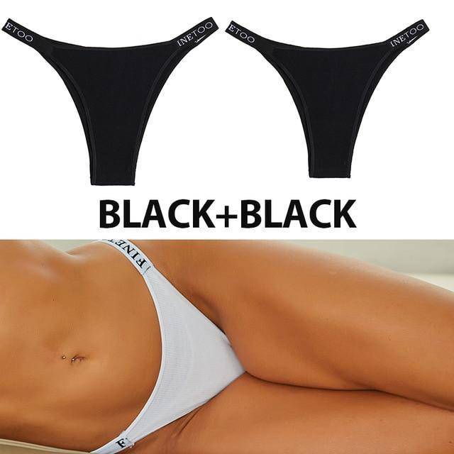 Women's 2Pcs Cross Strap Panties - ByDivStore