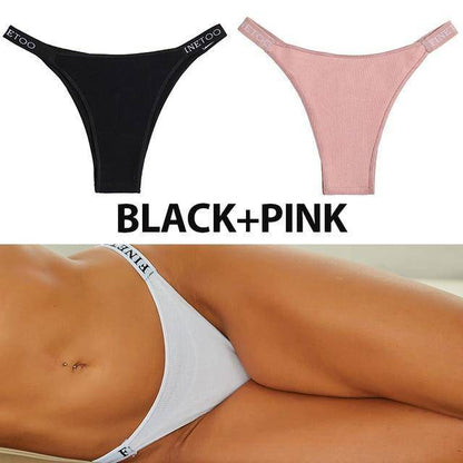 Women's 2Pcs Cross Strap Panties - ByDivStore