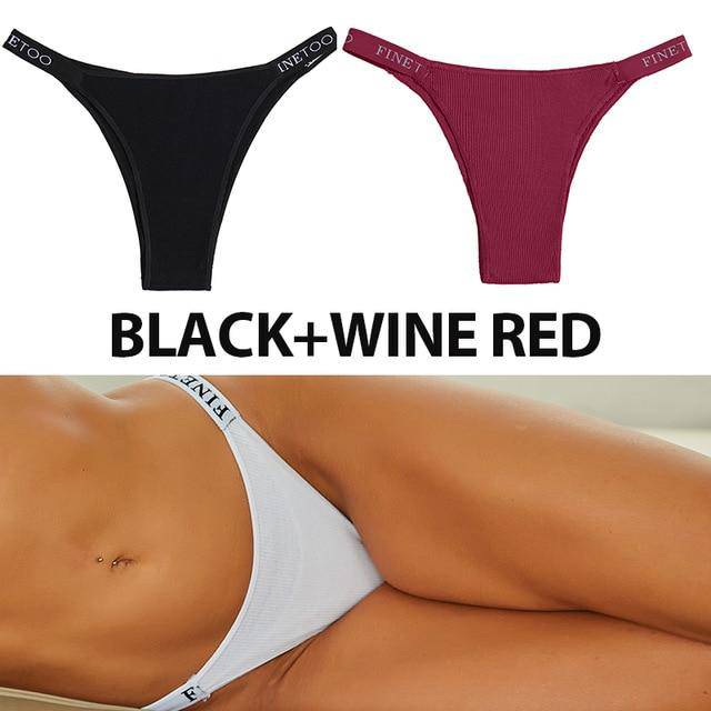 Women's 2Pcs Cross Strap Panties - ByDivStore