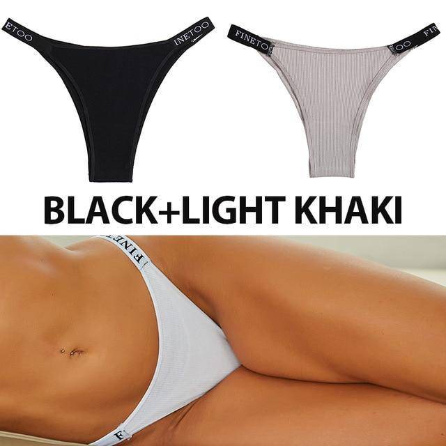 Women's 2Pcs Cross Strap Panties - ByDivStore