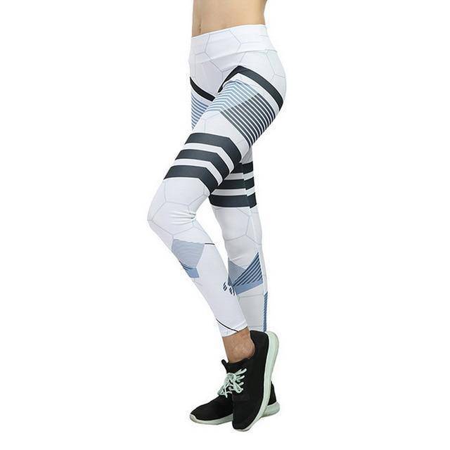 Women's Striped Printed YogaPants - ByDivStore