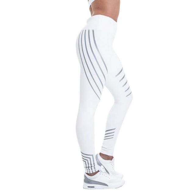 Women's Striped Printed YogaPants - ByDivStore